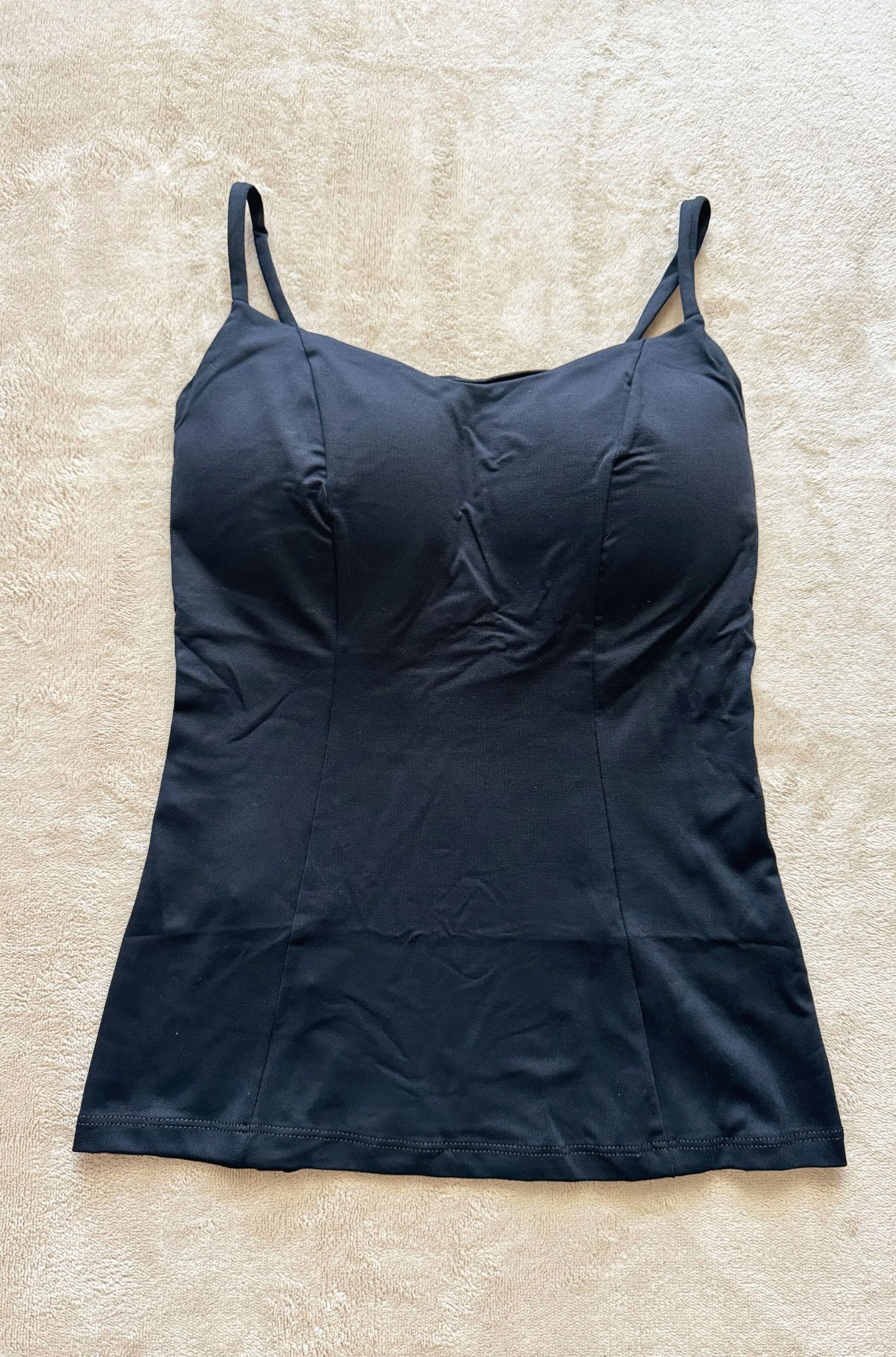 Regata com Alças Finas Feminina Preta