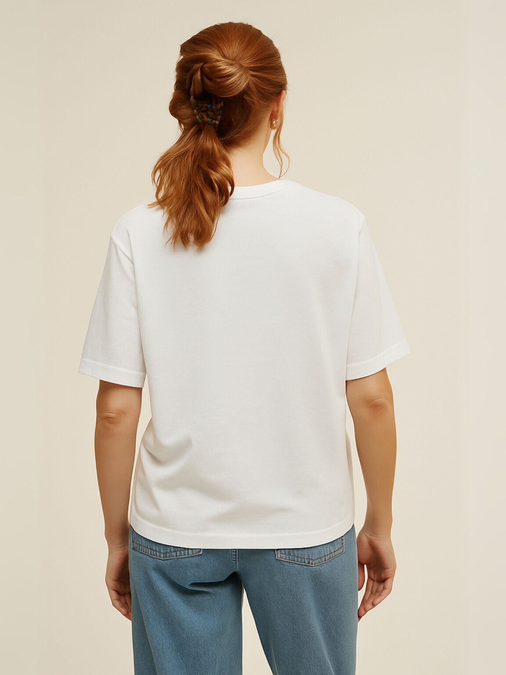Camiseta Estampada Feminina Pistachio Branca