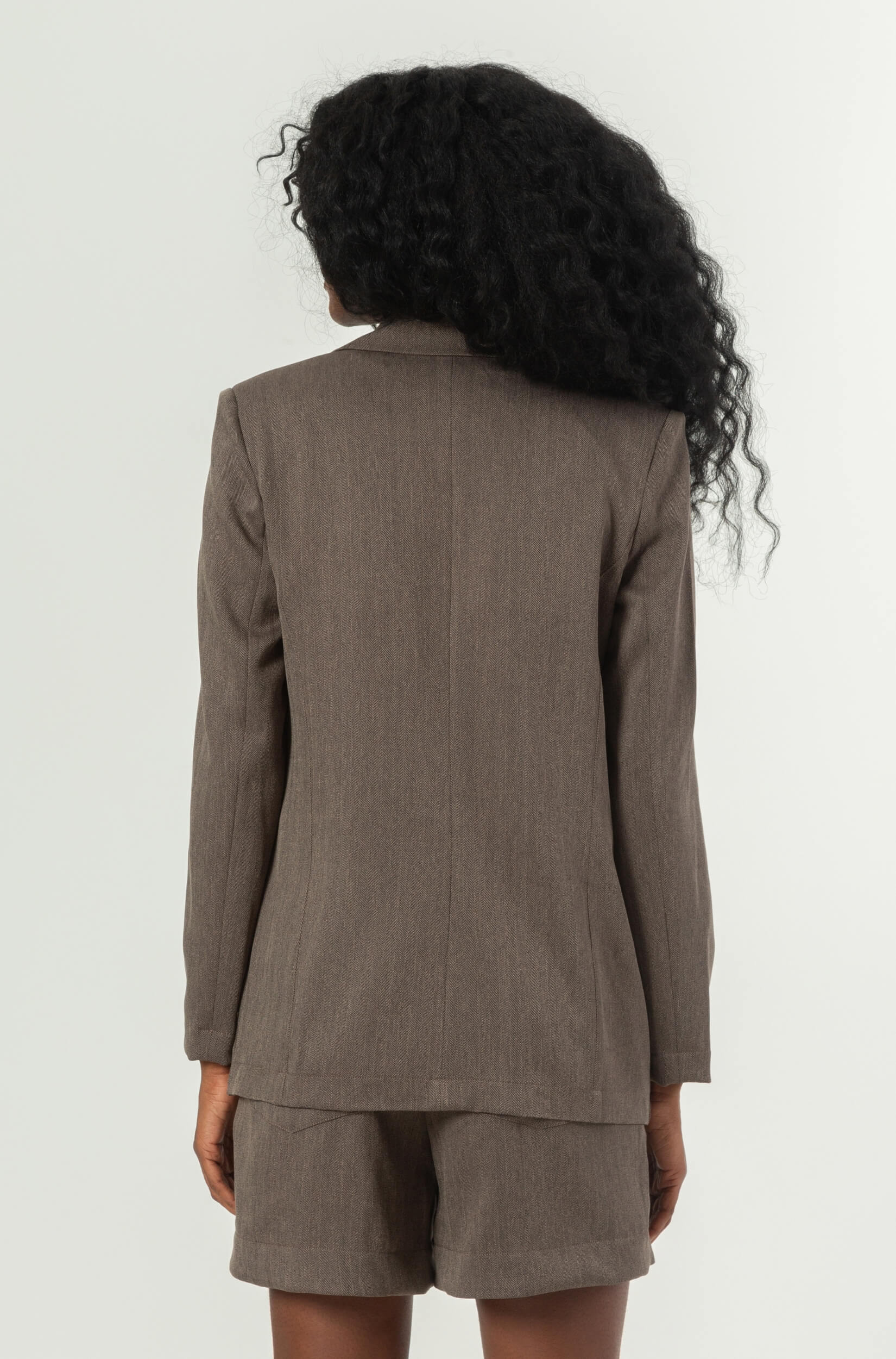 Blazer Alfaiataria Feminino Cinza