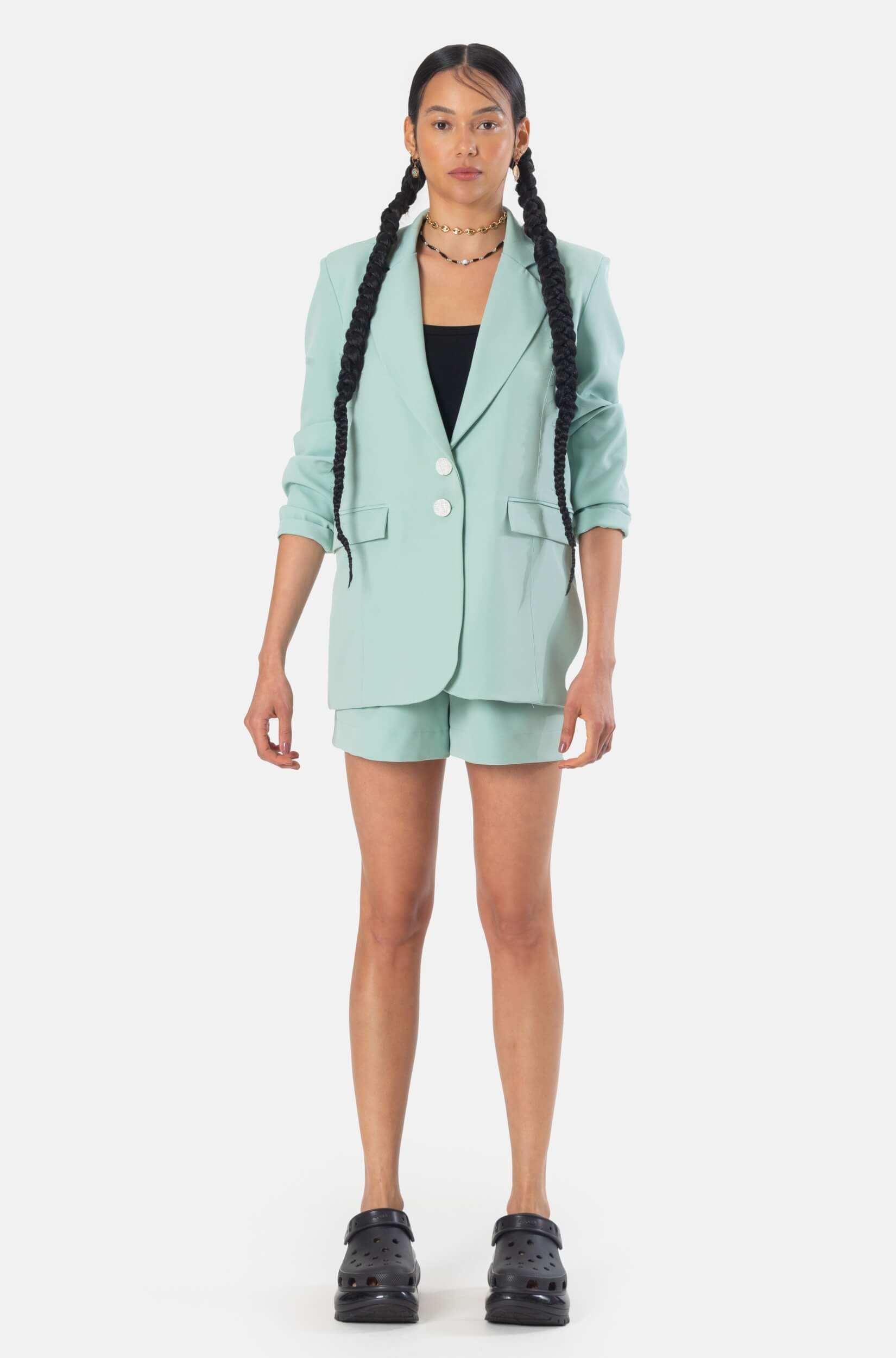 Blazer Alfaiataria Feminino Verde