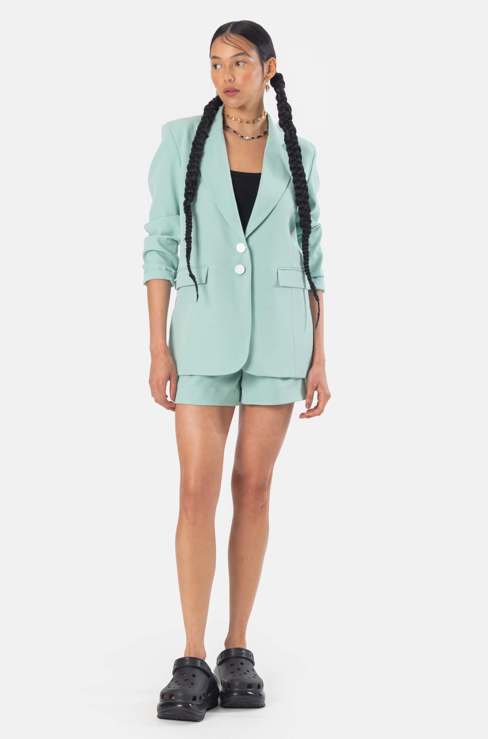 Blazer Alfaiataria Feminino Verde