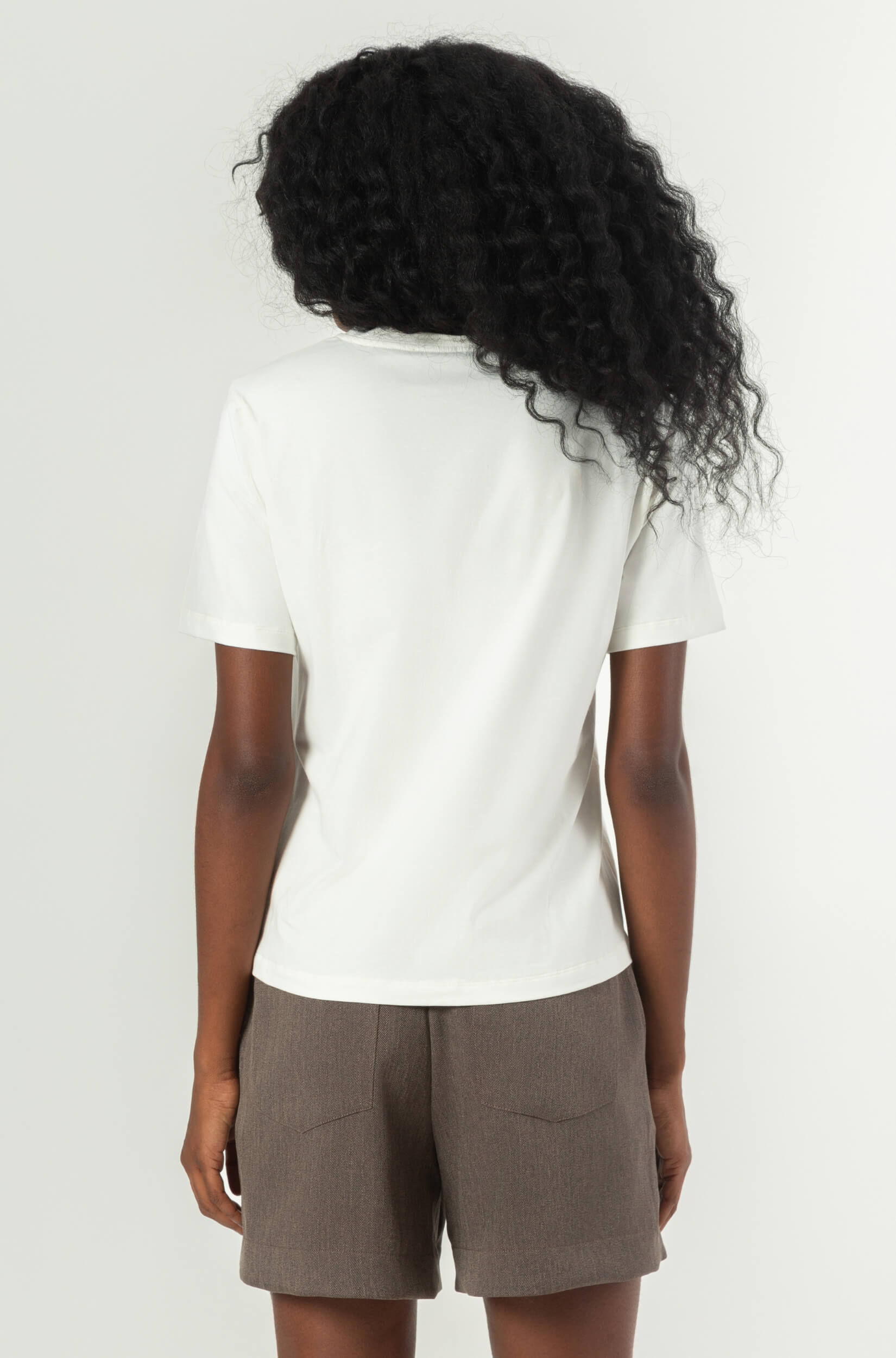 Camiseta Estampada Feminina Branca Blossom
