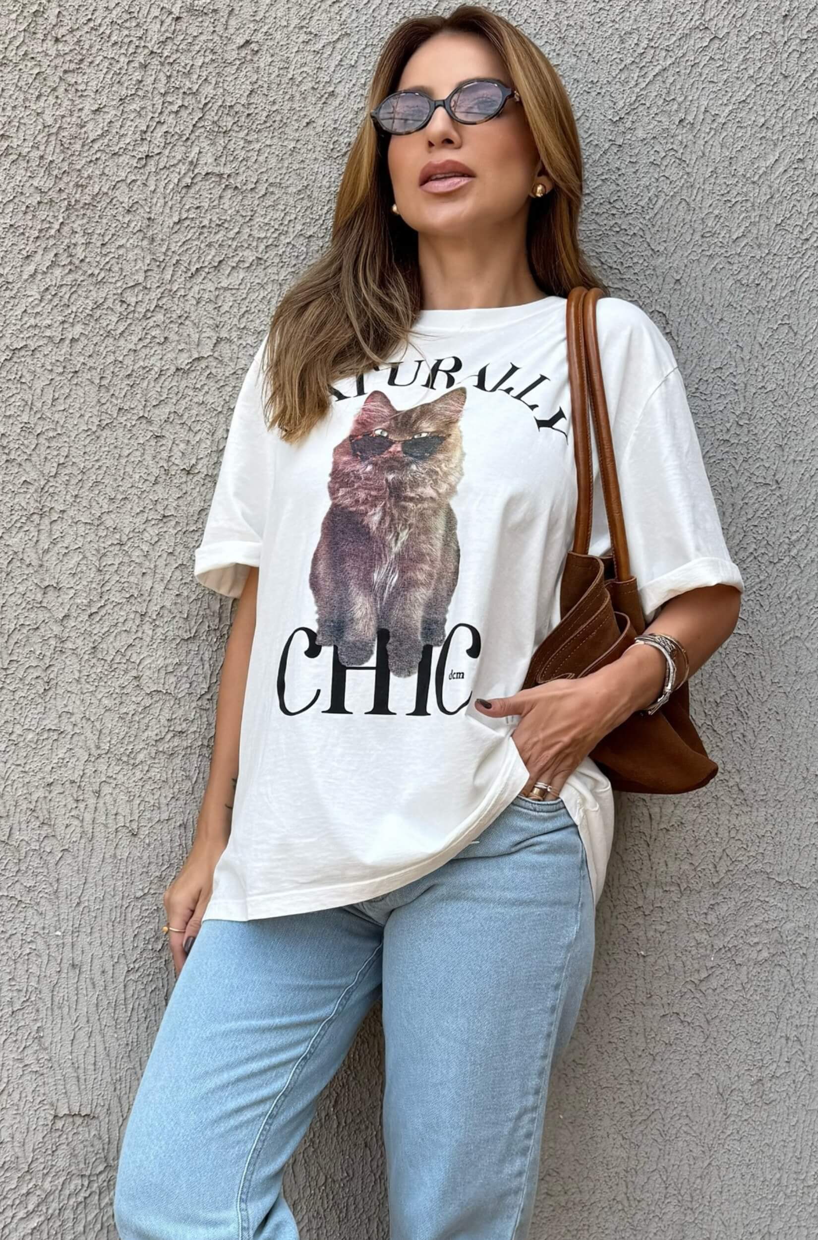 Camiseta Oversized Naturally Chic Branca