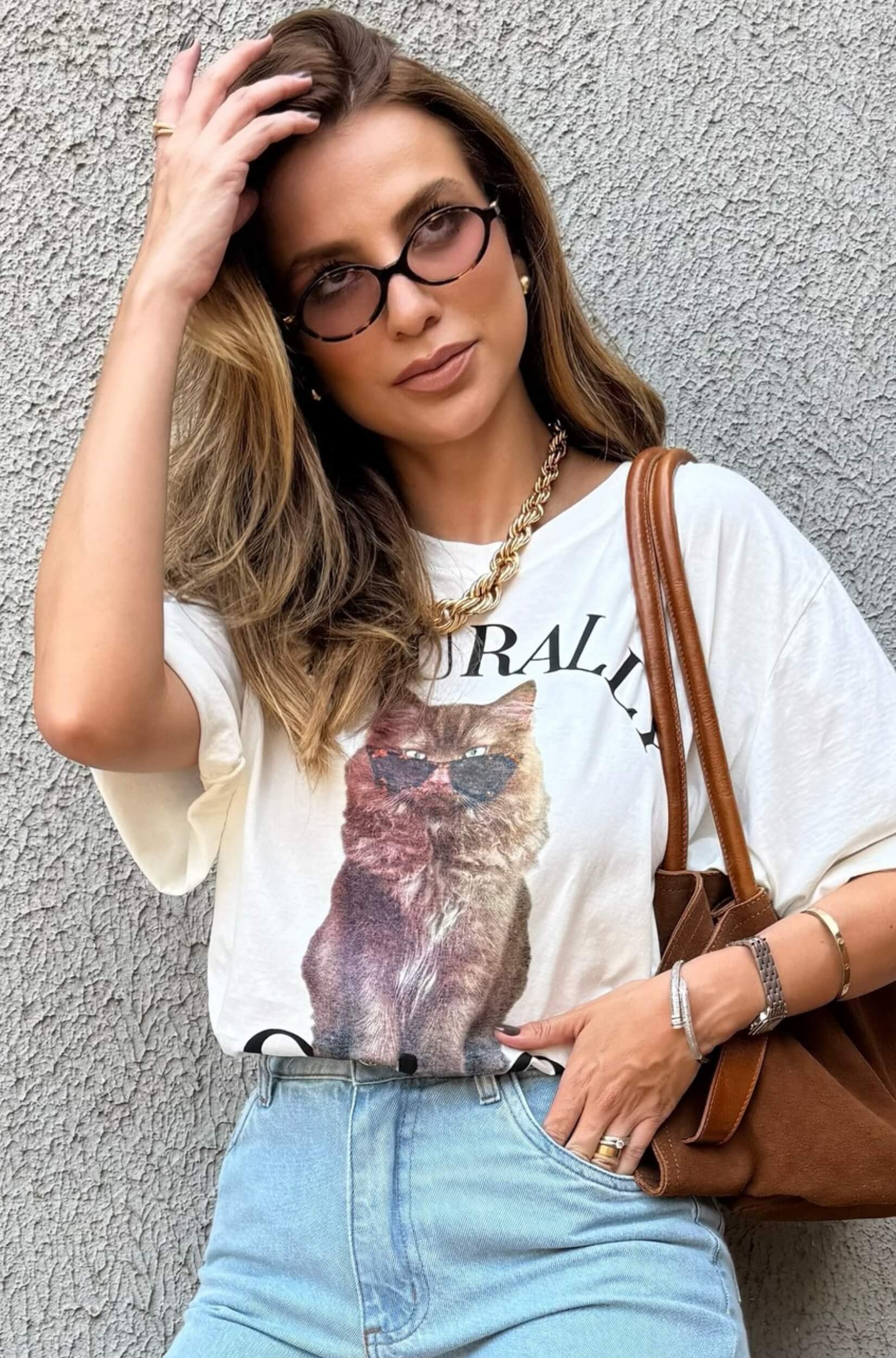 Camiseta Oversized Naturally Chic Branca