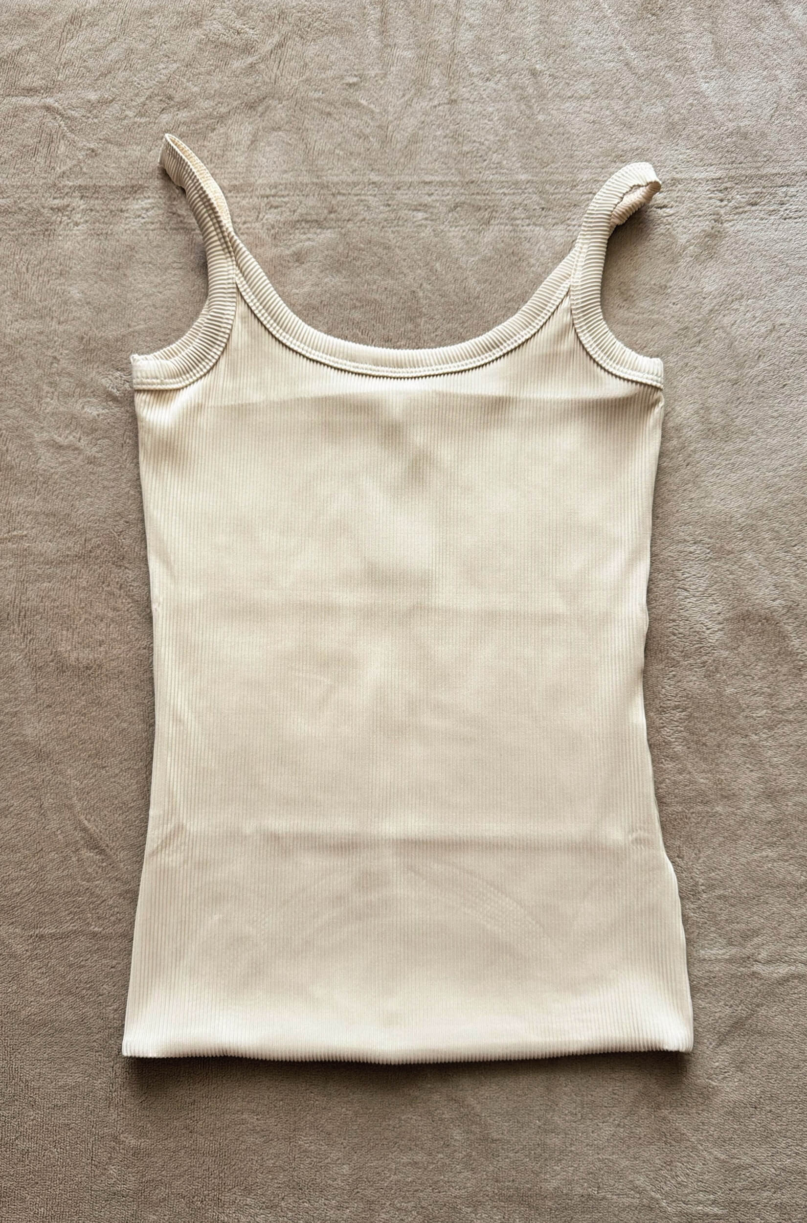 Regata Canelada Feminina Off White