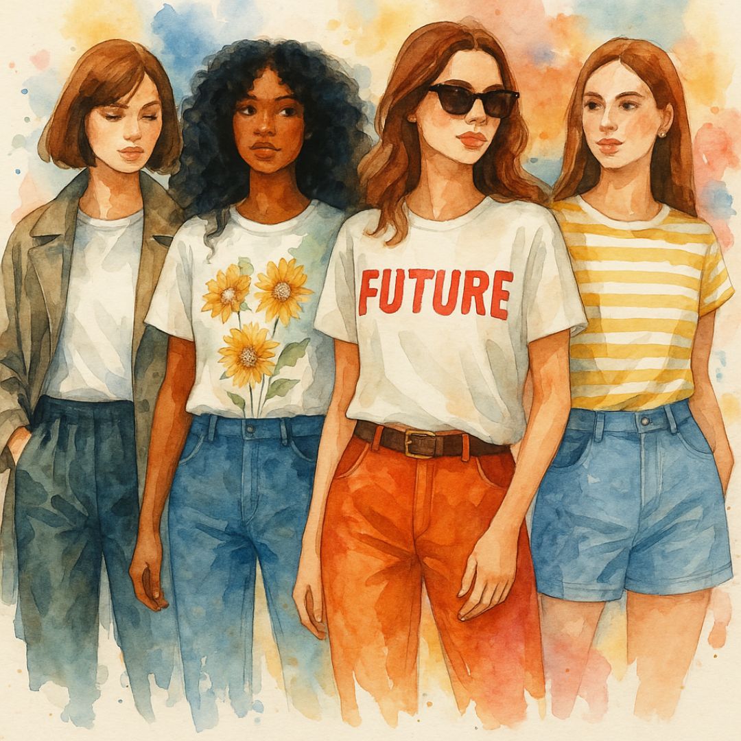 Tendências de camisetas femininas 2026 que você precisa conhecer