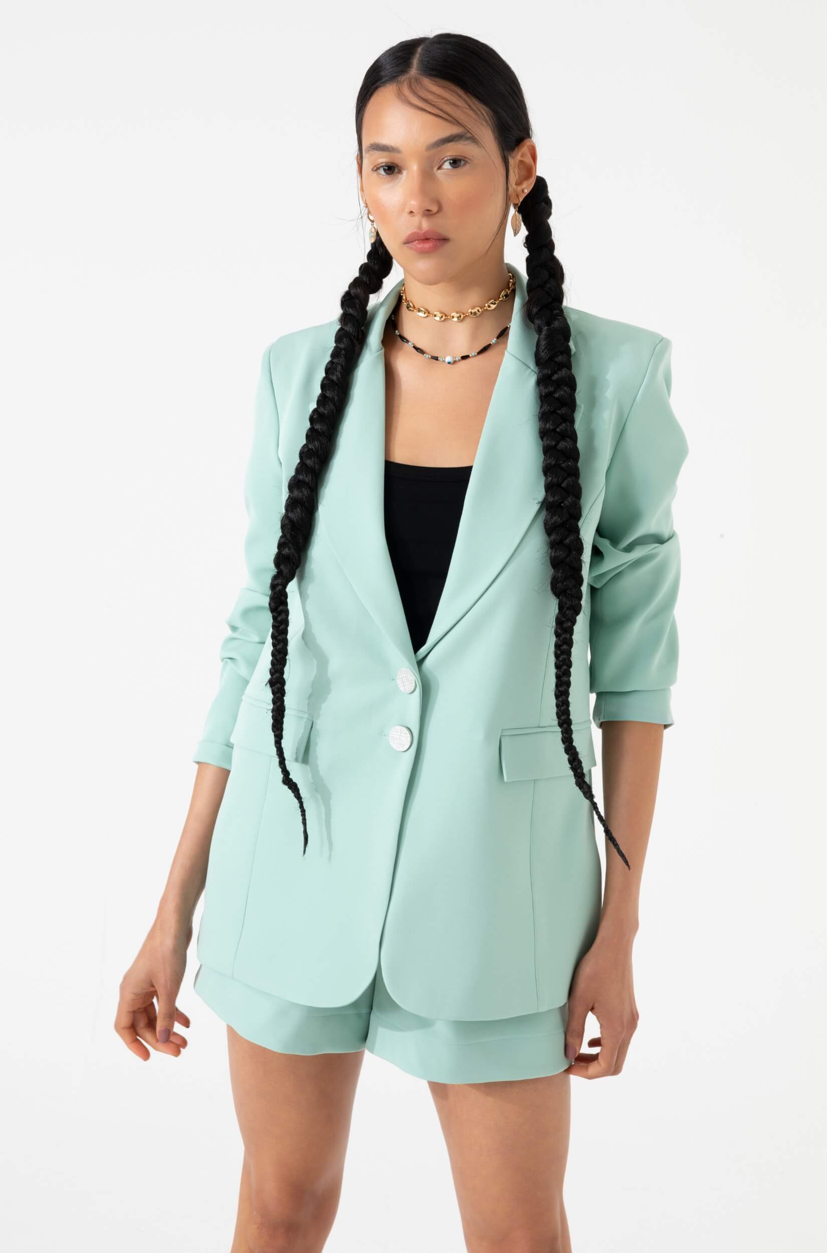 Blazer Alfaiataria Feminino Verde